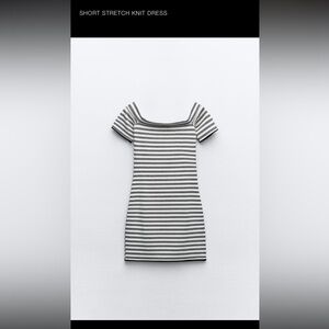 Stripe Off the Shoulder Dress